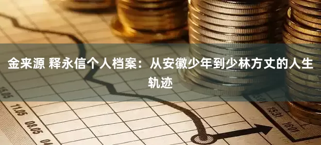 金来源 释永信个人档案：从安徽少年到少林方丈的人生轨迹